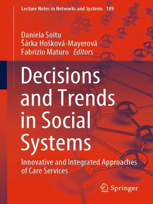 cover image of Decisions and Trends in Social Systems